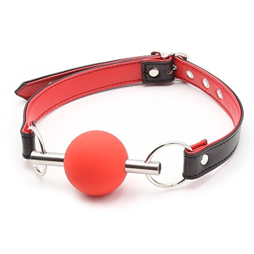 The Bondage Locker Fantasy and Fetish Quality Silicone Ball Gag Slave Sub Gag, Red