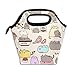 Pusheen Cat Insulated Reusable Lunch Box Portable Lunch Tote Bag Meal Bag Ice Pack