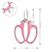 UPAAN Professional Garden Scissors Teflon Coating with Comfort Grip Handle, Perfect for Arranging Flowers, Garden Plants Pruning Tool, Floral Shears Scissors-Redthumb 1