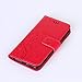 iPhone 7 Case, Urvoix Card Holder Stand Smooth Hand Feel PU Leather Wallet Case - Embossed Flower Butterfly Flip Cover for 4.7