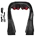 Ohuhu Back Neck Massager Shoulder Leg Foot Shiatsu Electric Massagers Deep Kneading Heat Therapy Massager With AC & Car Adapter for Home Office Car Use for Father' Day Gifts