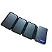 Zebora Powerful Portable Solar Charger Equipped with 4 Foldable Solar Panels & 10,000 mAh Dual USB Ports Power Bank for Mobile Devices, Pads & More Other USB-charged Devices