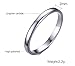 2mm High Polished Plain Domed Tungsten Carbide Classic Wedding Band Rings For Women Comfort Fit