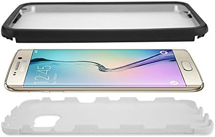 FaNepo - Galaxy S7 Case with Built-in Screen Protector, Full-body Proctective Water-resistant Cover for Samsung S7 Smart Phone, Slim Hybrid Shockproof Dual Layers Impact Resistant TPU Bumper White