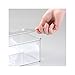 mDesign Set of 3 Stackable Plastic Containers? Perfect Kitchen Accessories As Food Containers? Ideal Also in the Fridge or Freezer ? With Lid ? Colour: Transparent