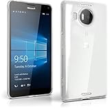 iGadgitz Transparent Clear Glossy TPU Gel Skin Case Cover for Microsoft Lumia 950 XL + Screen Protector