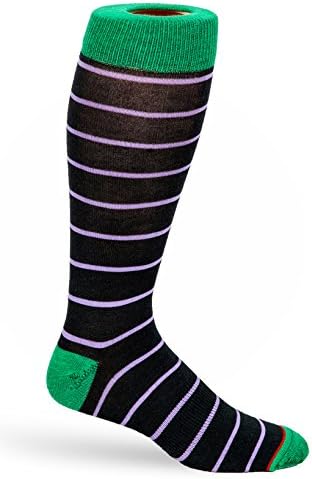 DeadSoxy Men’s Dress Socks, Light Compression, Guaranteed Not to Slip, Shrink, or Fade (The Harwood)