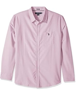 Men's Long Sleeve Classic Fit Solid Shirt