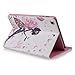 IKASEFU(TM) PU Leather Folio Case Protective Book Style Flip Cover Bling Case with Stand and Rhinestone Compatible with iPad Mini with Retina Display/iPad Mini 2(2013 Release) (Butterfly Fairy)