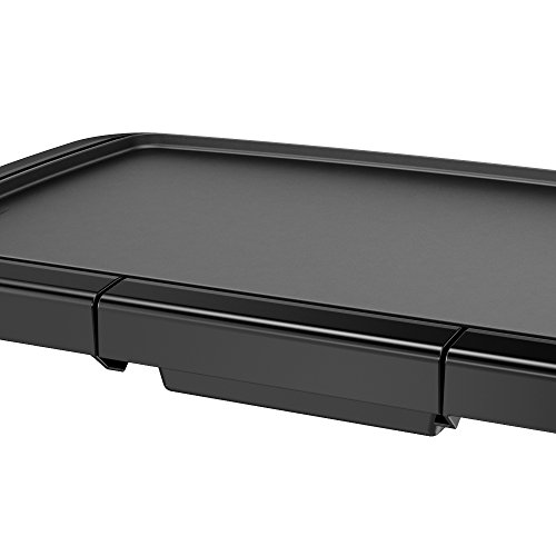BLACK+DECKER GD2011B Family Sized Electric Griddle, 12 x 22Inches