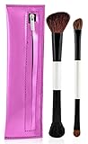 Cosmetic Natural Hair Makeup Brushes with Travel Case