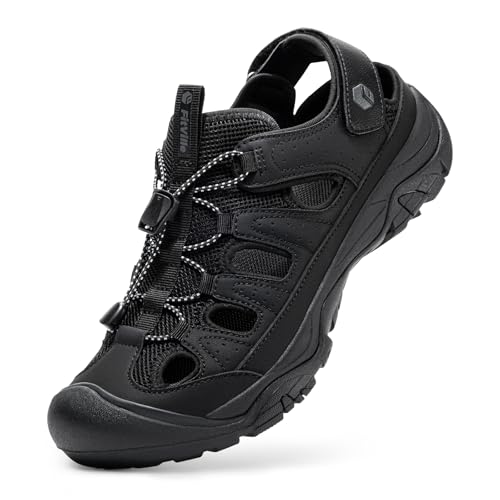 FitVille Outdoor Sport Sandals for Men with Wide Toe Box Mens Athletic Sandals - Hiking, Walking & Beach