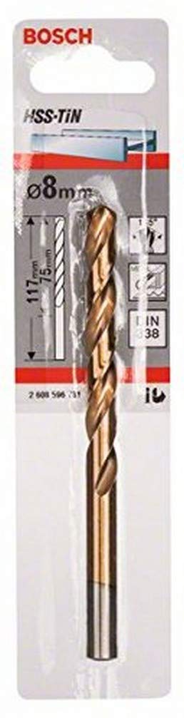 Bosch 2608596731 HSS-TiN DIN 338 Metal Drill Bits