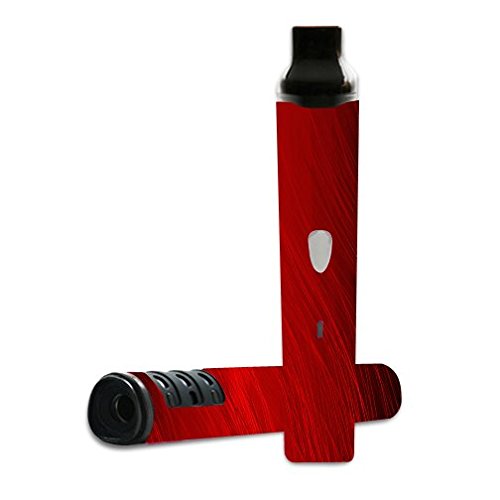 Grenco G Pro Vaporizer Vape E-Cig Mod Box Vinyl DECAL STICKER Skin Wrap / Red Wavy Lines