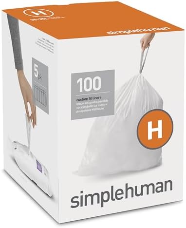 simplehuman Code H Custom Fit Drawstring Trash Bags in Dispenser