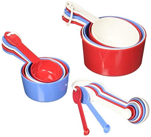 Progressive MEASURING CUP & SPOON SET 19 piece Red White & Blue