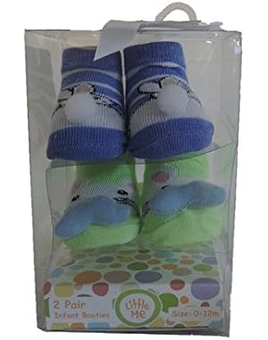 (2) Pair of Infant Boys Easter Bunny Booties