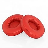 Accessory House Replacement Ear Pads for Beats Solo 2 Wired and Solo 2 Solo 3 Wireless Headphones with Exclusive AHG Adhesive Tape (Solo 2/3, Red)