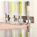 YJYdada Wall Mounted Mop Organizer Holder Brush Broom Hanger Storage Rack Kitchen Tool primary