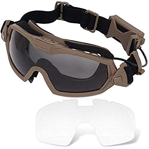 JOYASUS Lunettes Airsoft Fan Version Cooler - Verres Ski Snowboard Vélo Sports Avec Ventilation
