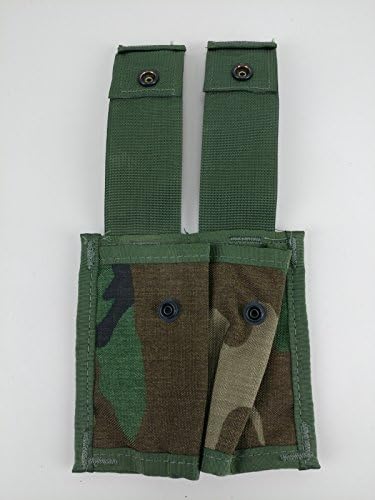New MOLLE Woodland Camo 40MM Pyrotechnic Pocket Double Pouch