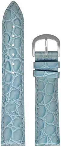 Pedre Turquoise Croco-Grain Leather Strap 20mm - Watch Replacement Band