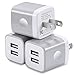 USB Charger, Charging Block, WITPRO 3-Pack 2.1A Dual USB Wall Charger Quick Plug Power Adapter Compatible with Phone Xs/Xs Max/XR/X/8/7/6S/6 Plus/5S/4S, Samsung, LG, Moto, Android More