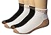 Copper Fit Ankle Socks Men (size 9-12) & Women (size 10-13) Black & White, Large (4 Pair)