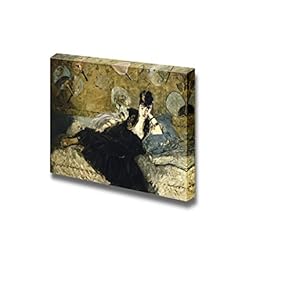 Woman with Fans by Edouard Manet - Canvas Print Wall Art Famous Painting Reproduction - 12" x 18"