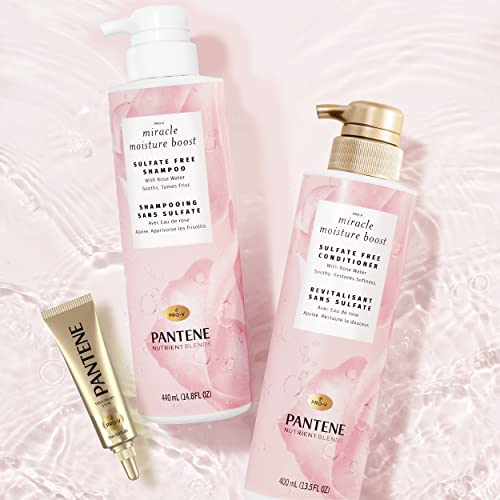 Pantene Shampoo and Conditioner with Rose Water and Hair Treatment Set