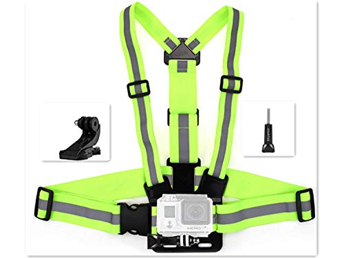 Zoukfox Adjustable Chest Mount Harness Mount + Quick Clip Compatible fit for GoPro HERO5 Black, HERO5 Session, HERO4 Black, HERO4 Silver and Hero Sessio and Most Action Cameras