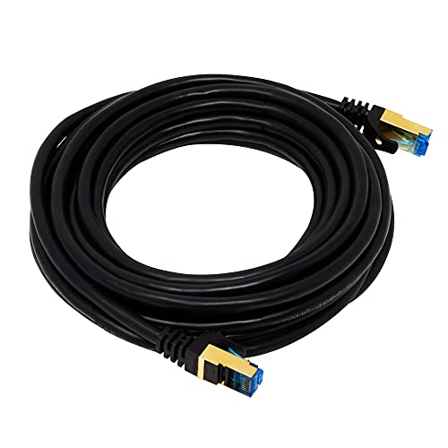 QualGear RJ45 Cat 7 Ethernet Patch Cable, 10Gpbs High-Speed Cable, 600MHz, Trip…