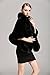 BEAUTELICATE Women's Party Faux Fox Fur Long Shawl Cloak Cape Coat-S64(More Colors)