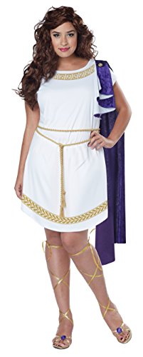 California Costumes Women's Plus Size Grecian Toga Dress