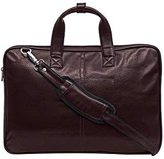 Gentleman Leather 14" Brown Laptop Briefcase