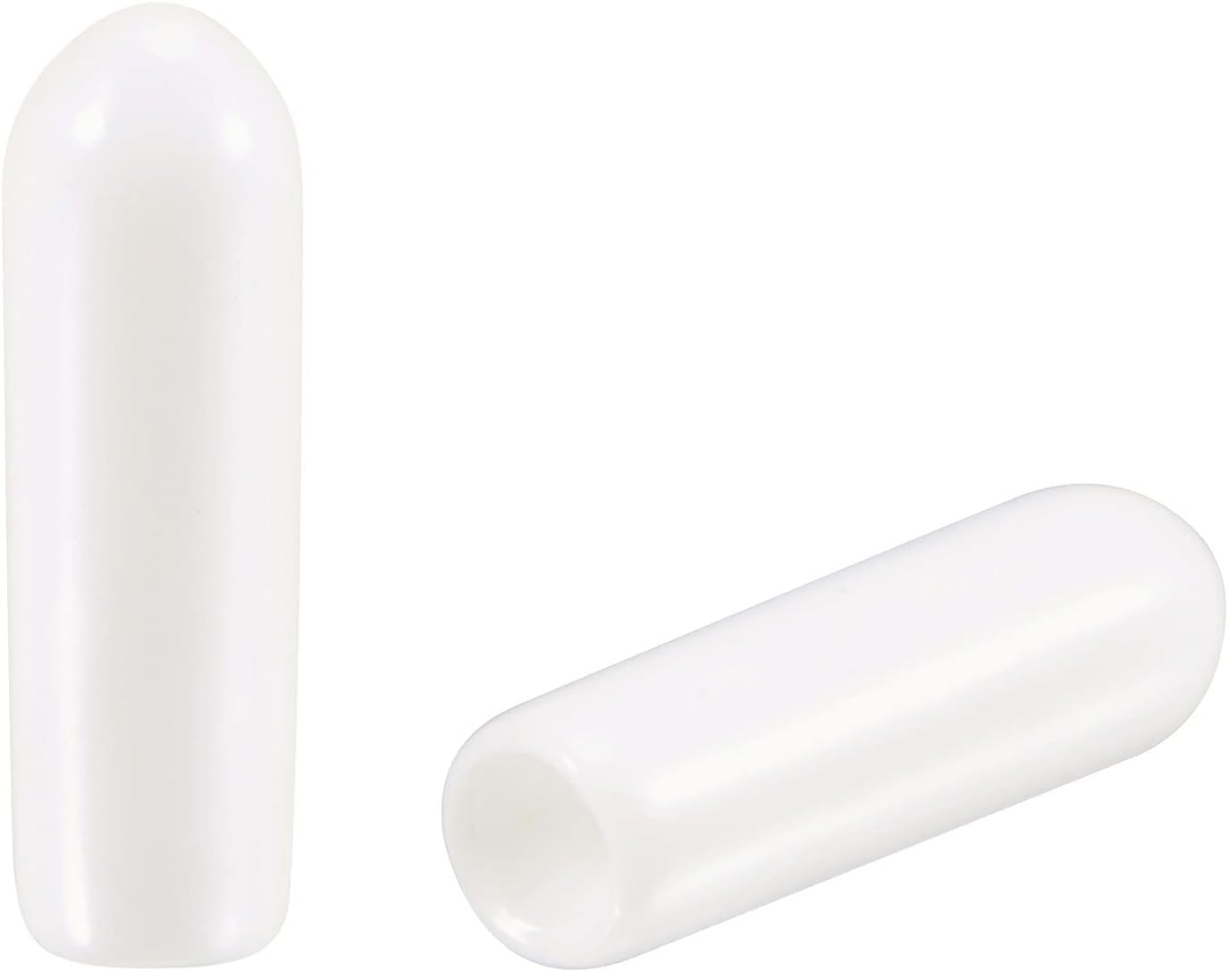 MACHSWON 100pcs Rubber End Caps 3mm ID, Vinyl Round End Cap Cover Screw Thread Protectors Tube Bolt Cap for protection of Screws Tubes Cables Wires, etc