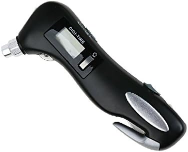MASSWELL(TM) Digital Tire Pressure Gauge 150PSI with 5 in 1 Tools, LED Flashlight, Window Breaker, Seatbelt Cutter,Red Safety Light and Tire Gauge for Car Truck all Vehicles