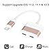 Anlyso iPhone X/ 8/ 7 Splitter & Adapter, 3 in 1 Double Lightning Headphones Adapter Calling & Audio & Charge for iPhone X/ 8/ 8 Plus/ 7/ 7 Plus/ 6S Support iOS 11.2