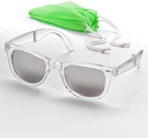 So Tri-Fold Foldable Sunglasses with Case - Womens / Juniors