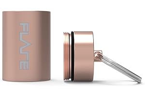 Flare Audio Large Capsule - Lightweight Aluminium with a Keychain for Ear Plugs - Earphones and Hearing Devices - Water-Proof