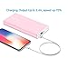 20000mAh Portable Charger, iXCC Power Battery Pack 3.4A Output 2-Port Power Bank (2.0 A Input, Dual ChargeWise 2.0 USB Ports Li-polymer Battery) Portable Battery Charger for iPhone, iPad, Galaxy- Pink