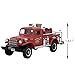 Hallmark Keepsake Christmas Ornament 2019 Year Dated Brigade 1958 Dodge Power Wagon Fire Engine with Light