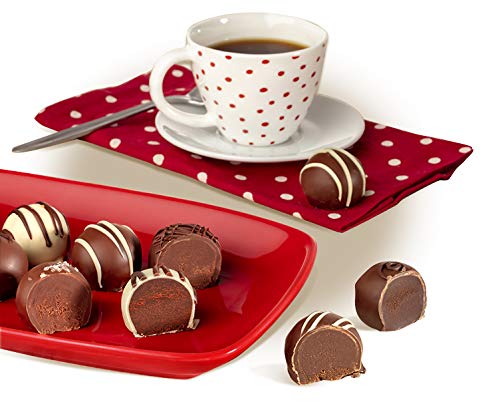 No Whey Foods - Chocolate Truffle Collection (24 Pieces) - Vegan, Plant Based, Gluten Free, Dairy Free, Nut Free, Peanut Free, Soy Free