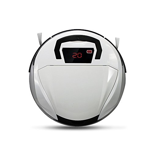 Robotic Vaccum Cleaner on Undercoat Carpet Marble Wooden Tile Floor has Adittional Round Brush Under the Device for Hair Dirt and Dust Removal White Robotic Vaccum Cleaner on Undercoat Carpet Marble Wooden Tile Floor has Adittional Round Brush Under the Device for Hair Dirt and Dust Removal White