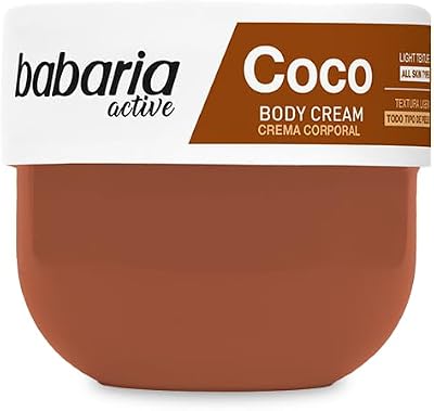 Babaria Coconut Oil Intensive Moisturiser Body Cream 400ml Hydrating Skincare