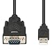 USB to Serial Adapter, Benfei USB to RS-232 Male (9-pin) DB9 Serial Cable, Prolific Chipset, Windows 10/8.1/8/7, Mac OS X 10.6 and Above, 24 inch Length primary