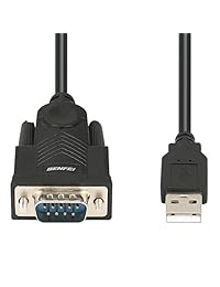 Conversor USB a Serie, USB 1.1 a macho (9-pin) RS-232 DB9 serial cable, Prolific Chipset, Windows 10 8.1 8 7, Mac OS X 10.6 y superior, longitud 24 inch
