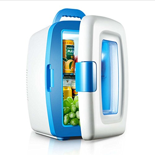 Click Here to See More Images DSHBB Car Fridge Mini,Cooler Warmer Freezers , Travel, Picnic, Camping Outdoor Use (Color : Blue)