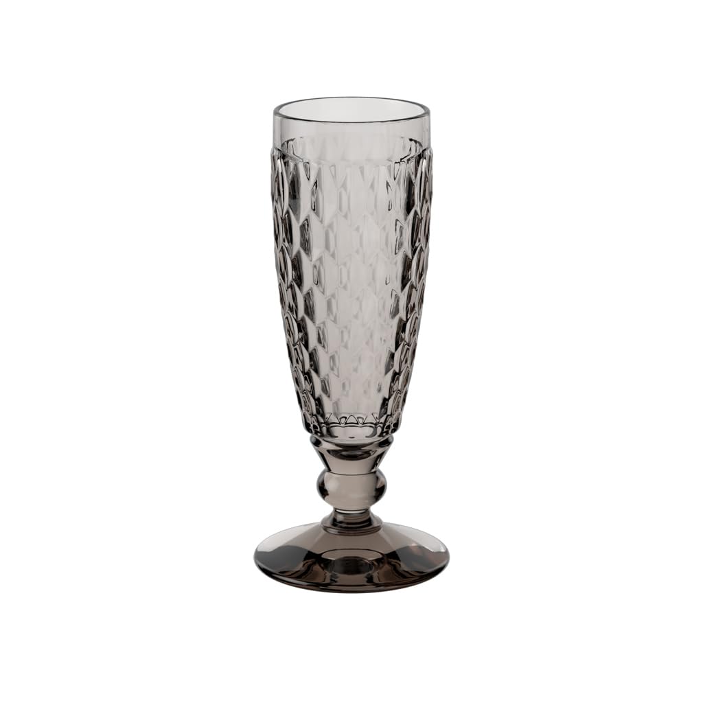 Villeroy & Boch Boston Coloured Champagne Flute Smoke, 150 ml, Crystal Glass, Grey