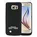 S6 Battery Case, SQdeal 4200mAh Rechargeable External Backup Battery Case Portable Charging Case with Kickstand for Samsung Galaxy S 6 G920 All Version (Black)